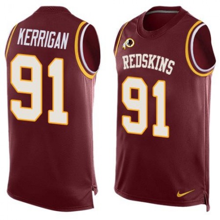 Nike Commanders #91 Ryan Kerrigan Burgundy Red Team Color Men's Stitched NFL Limited Tank Top Jersey