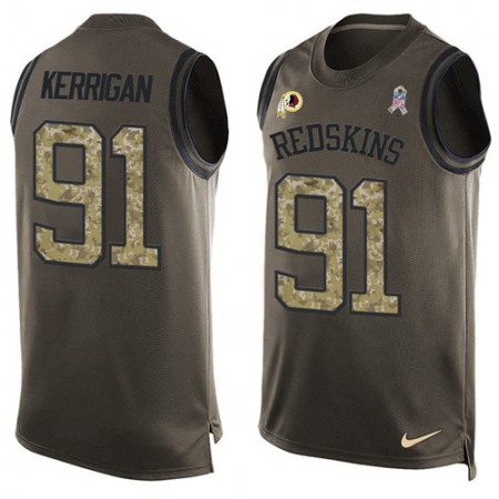 Nike Commanders #91 Ryan Kerrigan Green Men's Stitched NFL Limited Salute To Service Tank Top Jersey