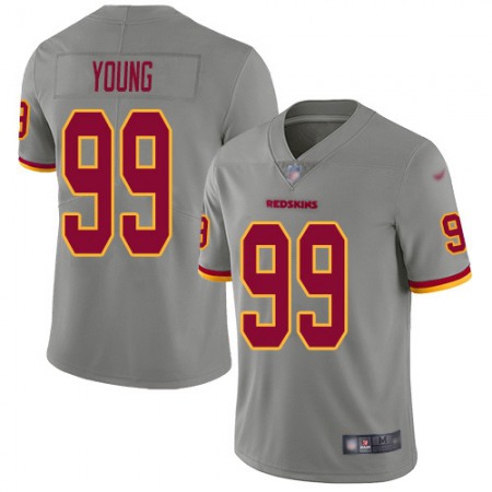 Nike Commanders #99 Chase Young Gray Men's Stitched NFL Limited Inverted Legend Jersey