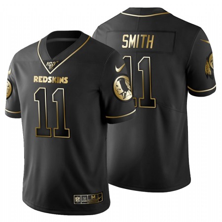 Washington Commanders #11 Alex Smith Men's Nike Black Golden Limited NFL 100 Jersey