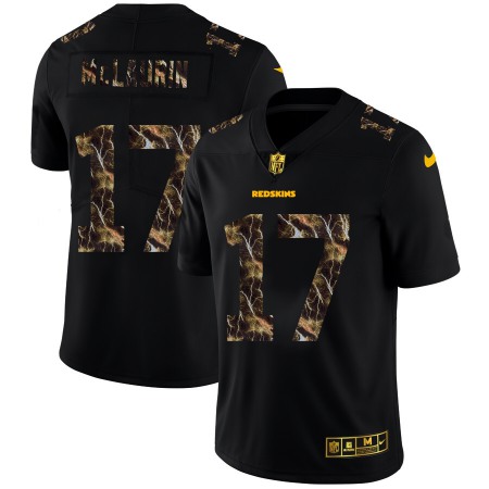 Washington Commanders #17 Terry McLaurin Men's Black Nike Flocked Lightning Vapor Limited NFL Jersey