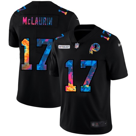 Washington Commanders #17 Terry McLaurin Men's Nike Multi-Color Black 2020 NFL Crucial Catch Vapor Untouchable Limited Jersey