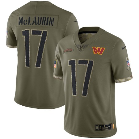 Washington Commanders #17 Terry Mclaurin Nike Men's 2022 Salute To Service Limited Jersey - Olive