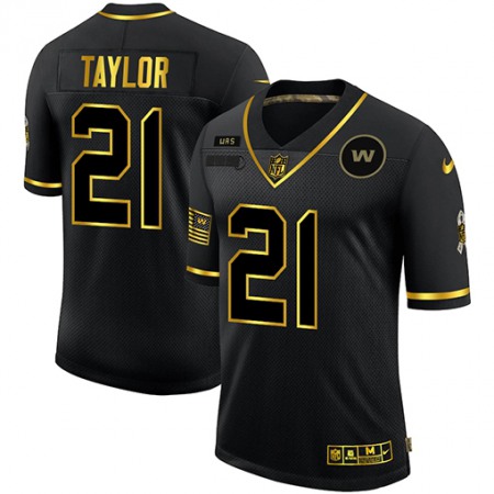 Washington Commanders #21 Sean Taylor Men's Nike 2020 Salute To Service Golden Limited NFL Jersey Black