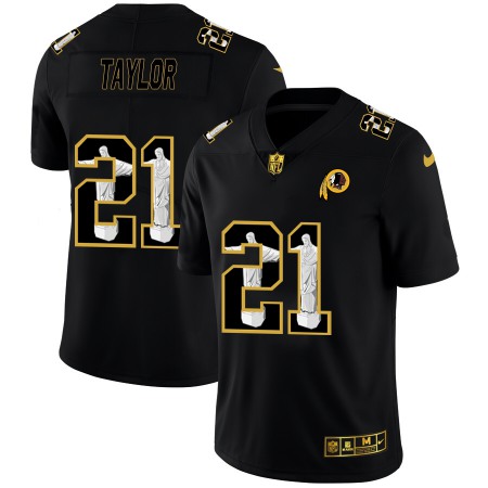 Washington Commanders #21 Sean Taylor Men's Nike Carbon Black Vapor Cristo Redentor Limited NFL Jersey