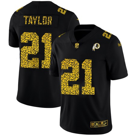 Washington Commanders #21 Sean Taylor Men's Nike Leopard Print Fashion Vapor Limited NFL Jersey Black