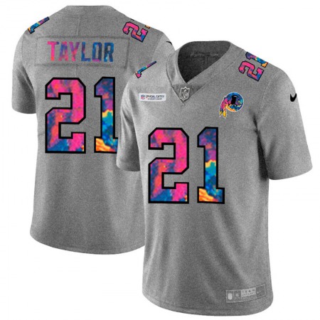 Washington Commanders #21 Sean Taylor Men's Nike Multi-Color 2020 NFL Crucial Catch NFL Jersey Greyheather