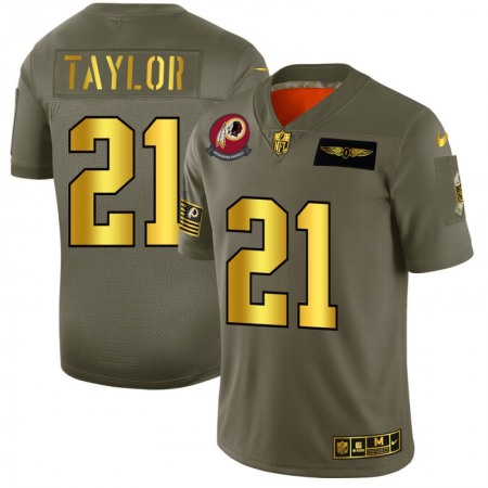 Washington Commanders #21 Sean Taylor NFL Men's Nike Olive Gold 2019 Salute to Service Limited Jersey