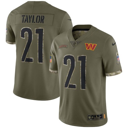 Washington Commanders #21 Sean Taylor Nike Men's 2022 Salute To Service Limited Jersey - Olive