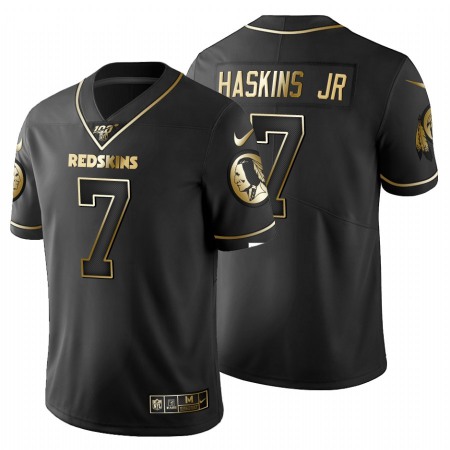 Washington Commanders #7 Dwayne Haskins Jr Men's Nike Black Golden Limited NFL 100 Jersey