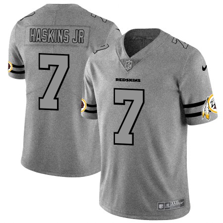 Washington Commanders #7 Dwayne Haskins Jr Men's Nike Gray Gridiron II Vapor Untouchable Limited NFL Jersey