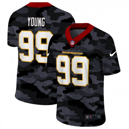 Washington Commanders #99 Chase Young Men's Nike 2020 Black CAMO Vapor Untouchable Limited Stitched NFL Jersey